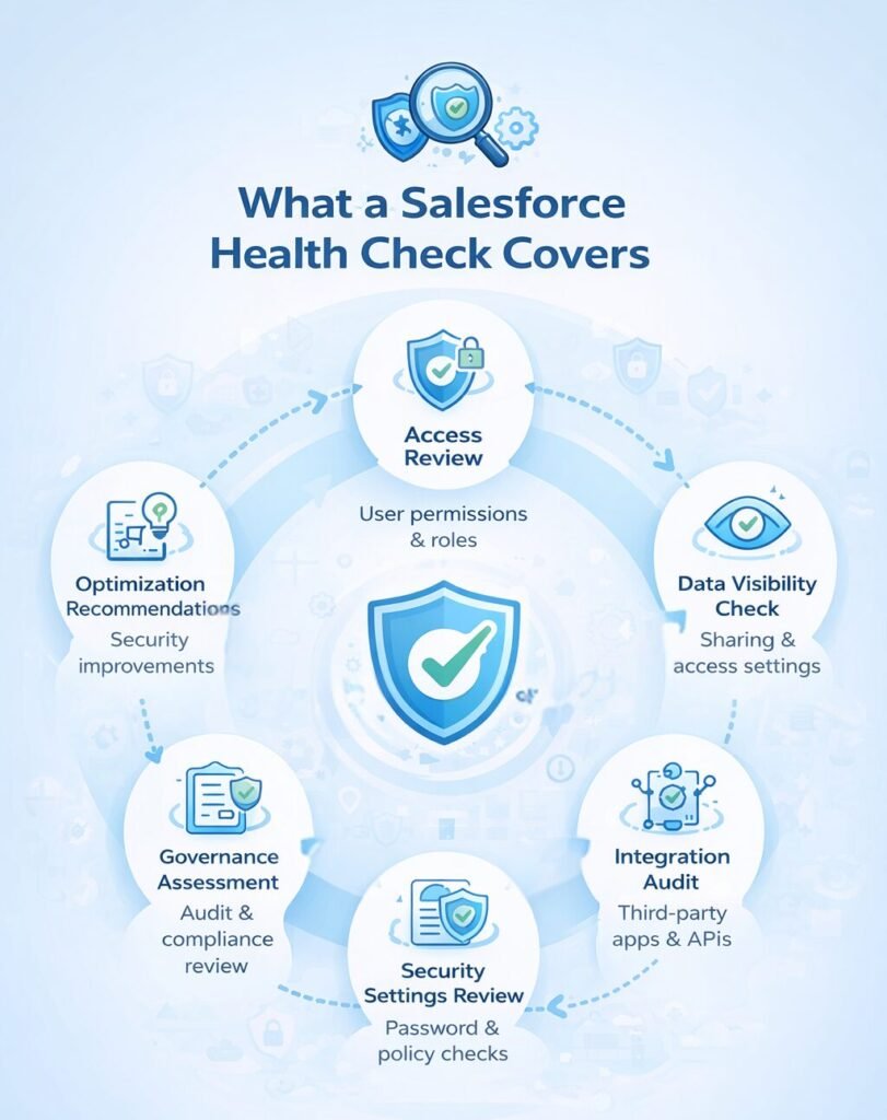 What does a salesforce check cover